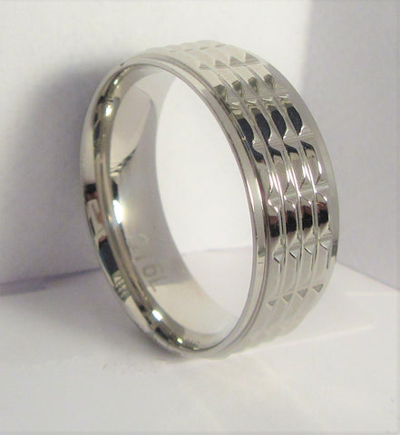 Size 10 Stainless Surgical Steel Ring  / 8mm Width - I Love My Piercings!