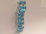 Surgical Steel Barbell Aqua Crystal Dangle VCH Jewelry Clit Hood Ring 14 gauge - I Love My Piercings!