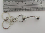 Peruvian Filigree Dangle Barbell VCH Clit Clitoral Hood Ring 14 gauge 14g - I Love My Piercings!