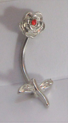 Flower Crystal CZ Vertical Clitoral Hood VCH Jewelry Curved Genital 16 gauge 16g - I Love My Piercings!