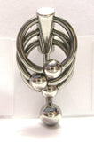 Surgical Steel Triple Hoop Dangle Barbell VCH Clit Clitoral Hood Ring 14 gauge - I Love My Piercings!