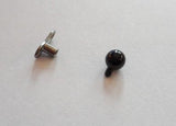 Micro Dermal Titanium Grade 23 Anchor Base Foot Black 3mm Ball Top 14 gauge 14g - I Love My Piercings!