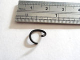 Black Titanium Seamless Nose Hoop Ring 20 gauge 20g 7mm diameter - I Love My Piercings!