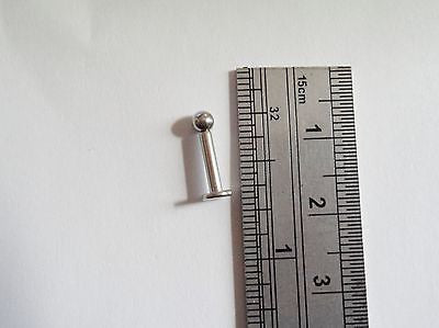 Surgical Steel Internally Threaded Stud Barbell 14 gauge 14g 8mm Post 3mm Ball - I Love My Piercings!