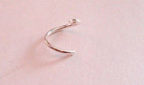Small Sterling Silver Round Nose Seamless Hoop 20 gauge 20g - I Love My Piercings!