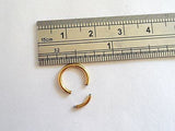 GOLD Hoop Segment Ring 16 gauge 16g 8mm Diameter - I Love My Piercings!
