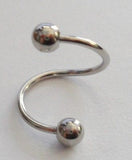 Twisted Surgical Stainless Steel Nose Hoop Ring 20 gauge 20g 8mm diameter - I Love My Piercings!