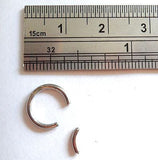 Surgical Steel Small Segment Hoop Belly Navel Ring 16 gauge 16g 8mm Diameter - I Love My Piercings!