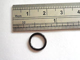 Black Segment Nose Ring Hoop 16g 16 gauge 8mm diameter - I Love My Piercings!
