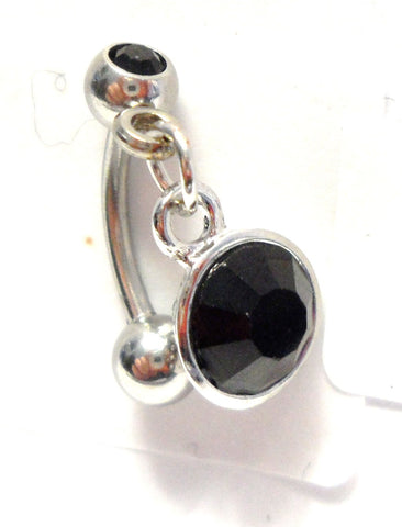 Double Black Dangle Gem Dangle Barbell VCH Jewelry Clit Clitoral Hood Ring 16 gauge 16g - I Love My Piercings!