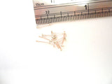 10 Sterling Silver Claw Set Tiny Diamond cz Crystal Nose Studs 22 gauge - I Love My Piercings!