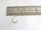 Sterling Silver Thin Nose Hoop Bar Ring 22 gauge 22g 9mm Diameter - I Love My Piercings!
