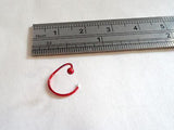 Red Titanium Sterling Silver Nose Jewelry Stud HOOP Ring 22 gauge 22g 9mm - I Love My Piercings!