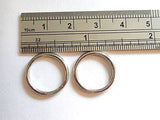 Surgical Steel Segment Hoop Earrings Rings 14g 14 gauge 1/2 inch Diameter - I Love My Piercings!