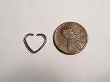 Surgical Steel Heart Daith Piercing Barbell Fancy Stud 16 gauge 16g - I Love My Piercings!