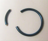 Blue Titanium Seamless Conch Hoop Ring Loose Fit 16 gauge 16g 12 mm Diameter - I Love My Piercings!