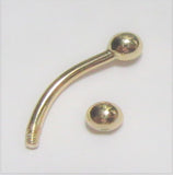 14k Gold Barbell Balls VCH Vertical Clitoral Hood Jewelry Clit Hood Ring 14 gauge - I Love My Piercings!