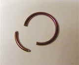 Purple Titanium Seamless Conch Hoop Ring Loose Fit 16 gauge 16g 12 mm Diameter - I Love My Piercings!