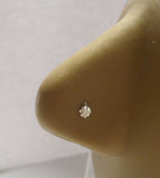2 Fleur de Lis Gold and Silver Nose Straight Ball End Bones Posts Pins 22 gauge - I Love My Piercings!