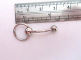 Purple Crystal CZ Dangle Curved Barbell Bar VCH Jewelry Clit Clitoral Hood Ring 14 gauge - I Love My Piercings!